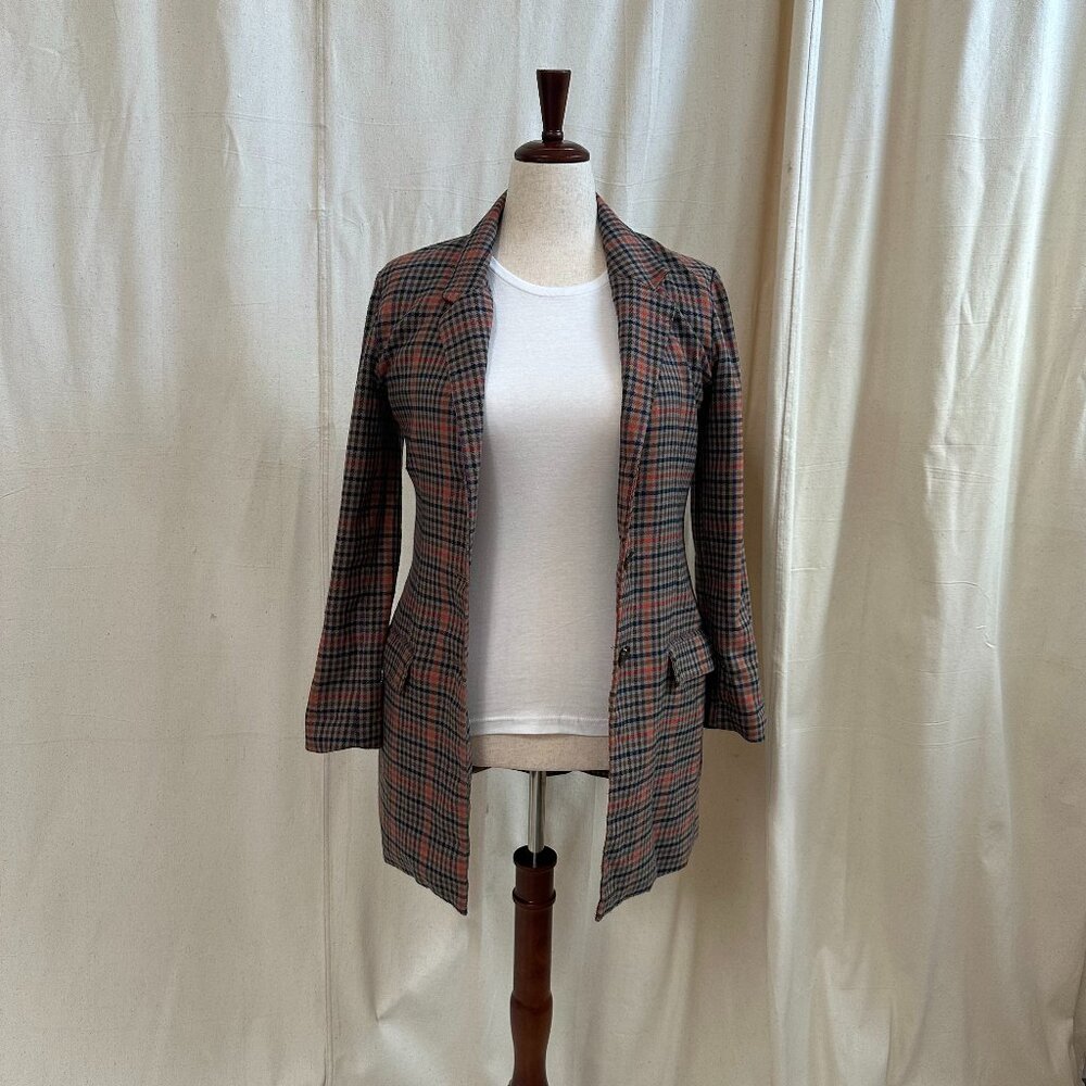BB Dakota by Steve Madden Gingham Blazer - Size Small